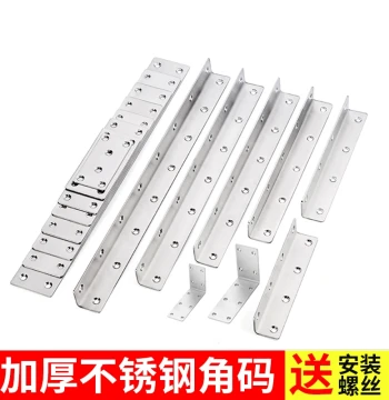 Stainless Steel Corner Bracket 90-Degree Triangular Right-Angle Support for Furniture Reinforcement