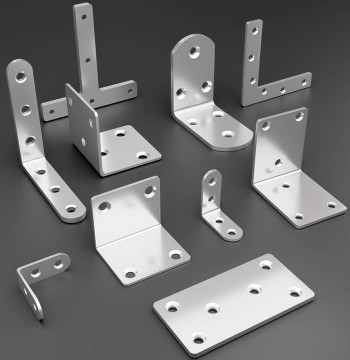 Stainless Steel 90-Degree Angle Bracket Furniture Reinforcement