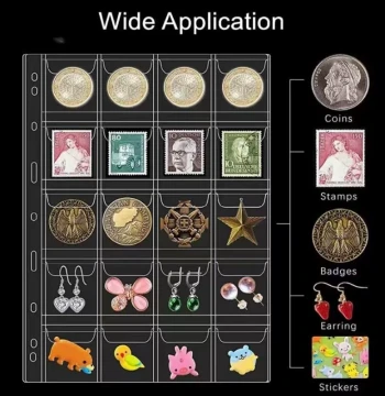9-Hole Coin Inner Pages Loose-Leaf Refills, Banknote Inner Sheets, Coin Pages, Collection Album Inner Pockets, Commemorative Coin, Copper Coin, Ancient Coin Empty Pages