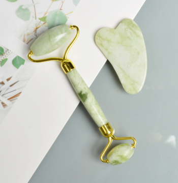 Xiuyan Jade Facial Roller Massager, Eye and Face Lifting Relaxation Face Pushing Tool, Xiuyan Jade