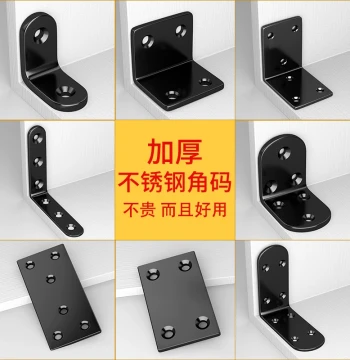 90-Degree Right Angle Bracket Triangular Iron Support Connector L-Type Shelf Brace Hardware