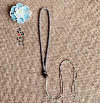 Hand Piece Lanyard Play Rope Jade Jadeite Jade Drop Rope Cultural Play Rope Milan Rope Keychain