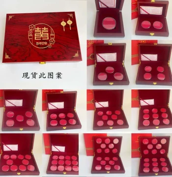 Yuan Datou Silver Coin Collection Box, Republic of China Era Ancient Coin and Dollar Protective Case, Wooden Gift Box for Wedding Dowry