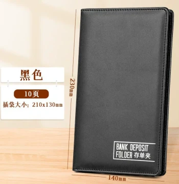 Premium Leather Multi-Function Bank Check and Certificate of Deposit Organizer, Coin Collection Album for Bills and Drafts