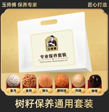 Master Yu Tree Seed Universal Maintenance Kit for Bracelets, Handheld Pieces, Ornaments, Wenwan Oil Care, Polishing, Patina Cleaning