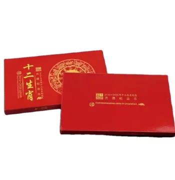 Second Round Chinese Zodiac Commemorative Coin Protection Box, 12 Dragon Year Packaging Shell, Coin Collection Box, Coin Storage and Display