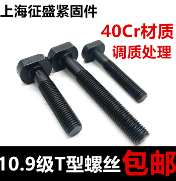 Grade 10.9 T-Bolt, T-Screw for T-Slot, Mold Clamping Plate, Grade 10.9/12.9 Punch Press Mold Screw