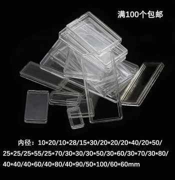 Rectangular Acrylic Box for Gold/Silver Bars, Coins, Commemorative Money, Stamps, Jewelry, Tokens, and Sequins Storage