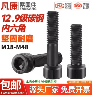 Grade 12.9 High-Strength Socket Head Cap Screws M18 M20 M22 M24 M27 M30 M36 M48