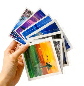 Self-Sealing OPP Bags for Oil Pastel Artworks, Watercolor Paintings, Sketches, and Photos - HD Dust-Proof Adhesive Protection