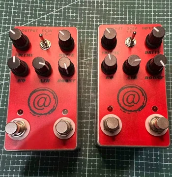 JHS at+ Distortion High Gain Single Pedal Effect Unit, Handmade Dual Footswitch DIY Kit and Finished Product
