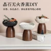 Flameless Aromatherapy DIY Kit - Natural Crystal Diffuser Stones for Home Decor and Demagnetizing