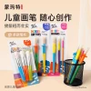 Mont Marte Paint Brushes, Creative Children's Painting Brush Set (3 Pieces), Tempera Brush Kit for Kids