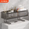 No-Drill Bathroom Storage Rack – Toilet Paper Organizer for Dorms and Restrooms