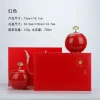 Oriental Pearl Dual Porcelain Jar Gift Set: Green Tea, Black Tea, Jin Jun Mei, and Pu'erh Loose Leaf Tea in Porcelain Jars
