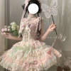 [First Batch Deposit] Spring Cherry & Pear Snow - Original Lolita Ballet-Style Cake Dress Chinese JSK