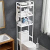Multi-Function Vanity Shelf Over Toilet - Floor-Standing Thickened Plastic Storage Cabinet for Squat Toilet Gaps