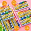 Assorted Colors Kids' Painting Crayons - Washable Oil Pastels in 12, 18, 24, or 36 Colors for Graffiti and Coloring