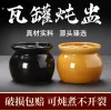 Ceramic Double-Boiler Steaming Bowl with Lid – Ideal for Eggs, Bird's Nest, Custard, and Soup for Home or Commercial Use