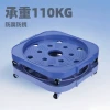 Mobile Gas Cylinder Stand with Wheels - Plastic Base Tray for Propane Tanks and Water Buckets