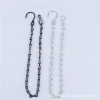 Iron Chain, Flower Pot Hanging Chain with Iron Rings, Black Suspension Chain for Bird Cages and Garden Planters