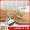 Metal Wick Centering Tool with Wooden Base for DIY Scented Candle Making