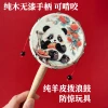 Infant Sheepskin Rattle Baby Toy for Courage Building, Solid Wood Unpainted Chewable Glue-Free Version for Audio-Visual Grasping Early Education