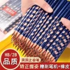 Posture-Correcting Hole-Grip Pencils for Grade 1 - Triangular Barrel, Break-Resistant, Non-Toxic HB for Daily Writing and 2B for Exams
