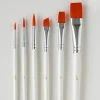 6-Piece Nylon Brush Set for DIY Aromatherapy Candles, Plaster Coloring, Outlining, Detailing, Gouache, Acrylics, and Baking