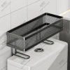 Over-Toilet Storage Rack with Tissue Organizer for Bathroom, Vanity, and Shower Gel - Multi-Use Bathroom Shelf