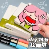 Mini Portable Sketchbook - Blank Pocket Notebook for Doodling, Sketching, Watercolor, Acrylic, and Marker Art - Square Hand-Drawn Journal