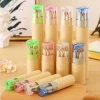 Bucket Pack Natural Wood Colored Pencils Water-Soluble for Kids Coloring and Doodling