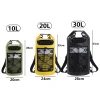 Cross-Border Beach Bag - Outdoor Waterproof Dry Bag with Mesh for Rafting, Swimming, and Trekking