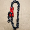 Lifting Chain with Adjuster Forklift Crane Chain Adjustable Length Manganese Steel Chain Bundling Lifting Chain with Hooks