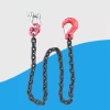 Lifting Chain Rigging with Shackles and Hooks - Manganese Steel Chain for Towing and Hoisting Cargo 5 Ton, 3t, 2m, 1m