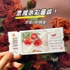 Irregular Ticket Stub Watercolor Paper Stamp Blank Drawing Paper 300g Cotton Pulp Fine Texture Thickened with Serrated Edges Specialized Paper for Art Students