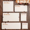Yuanhao Irregular Ticket-Style Watercolor Paper Stamp Blank Journal Sheet Postcard Creative Card Bookmark 300g Cotton Pulp Fine Texture Thickened Serrated Edge for Art Students Hand Drawing