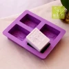 Aizaofang Food-Grade Soft Silicone Handmade Soap Mold Korean Rectangular 3D Tree Shadow Silicone Mold