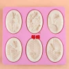 6-Cavity Oval Beehive Silicone Mold for DIY Handmade Soap - Heat-Resistant Non-Stick Large Mold for Milk and Essential Oil Soaps