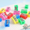 Mini Pencil Sharpener for Elementary Students - Small Manual Crank Sharpener for Kids' Pencils