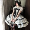 [Deposit] Xingweimian Lolita 2025 Spring/Summer Rain Falling on Celadon Fishbone Elegant CL Original Formal Dress