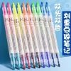 Dual-Tip Highlighter Set, 6 Colors, Student Marker Pens, Pastel INS-Style Colorful Emphasis Markers
