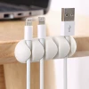 Data Cable Organizer, Charging Cable Manager, Desktop/Wall Circuit Wire Clips, Self-Adhesive Sorting and Fixing Holder