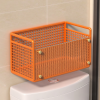 Over-Toilet Storage Rack with Wall-Mounted Tissue and Wet Wipe Holder - No-Drill Organizer for Bathroom Vanity