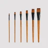 Acrylic Paint Brushes - Boar Bristle and Horsehair Brushes for Art Painting - Professional Gouache Brushes for Beginners