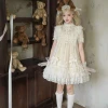 [Full Payment Pre-Order] Summer Fantasy Original Heavy-Duty Doll-Style Antique Cream Amber Lolita Dress