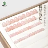 Loose Rose Quartz Beads, Donghai Agate, Chalcedony, Jadeite, and Madagascar Pink Crystal for DIY Jewelry Making