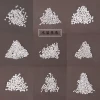 Natural Clear Quartz Fully Clean Untreated Faceted Round Rice Beads - For Women's Bracelets, Spacer Beads, and DIY Crafts
