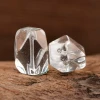 Natural Clear Quartz Faceted Tumbled Beads for DIY Jewelry Making, High-Quality Carved Beads for Bracelets and Necklaces