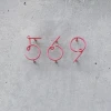 Nordic Creative Digital House Number Wrought Iron 3D Decor for Shops, Offices, Homestays, and Villas